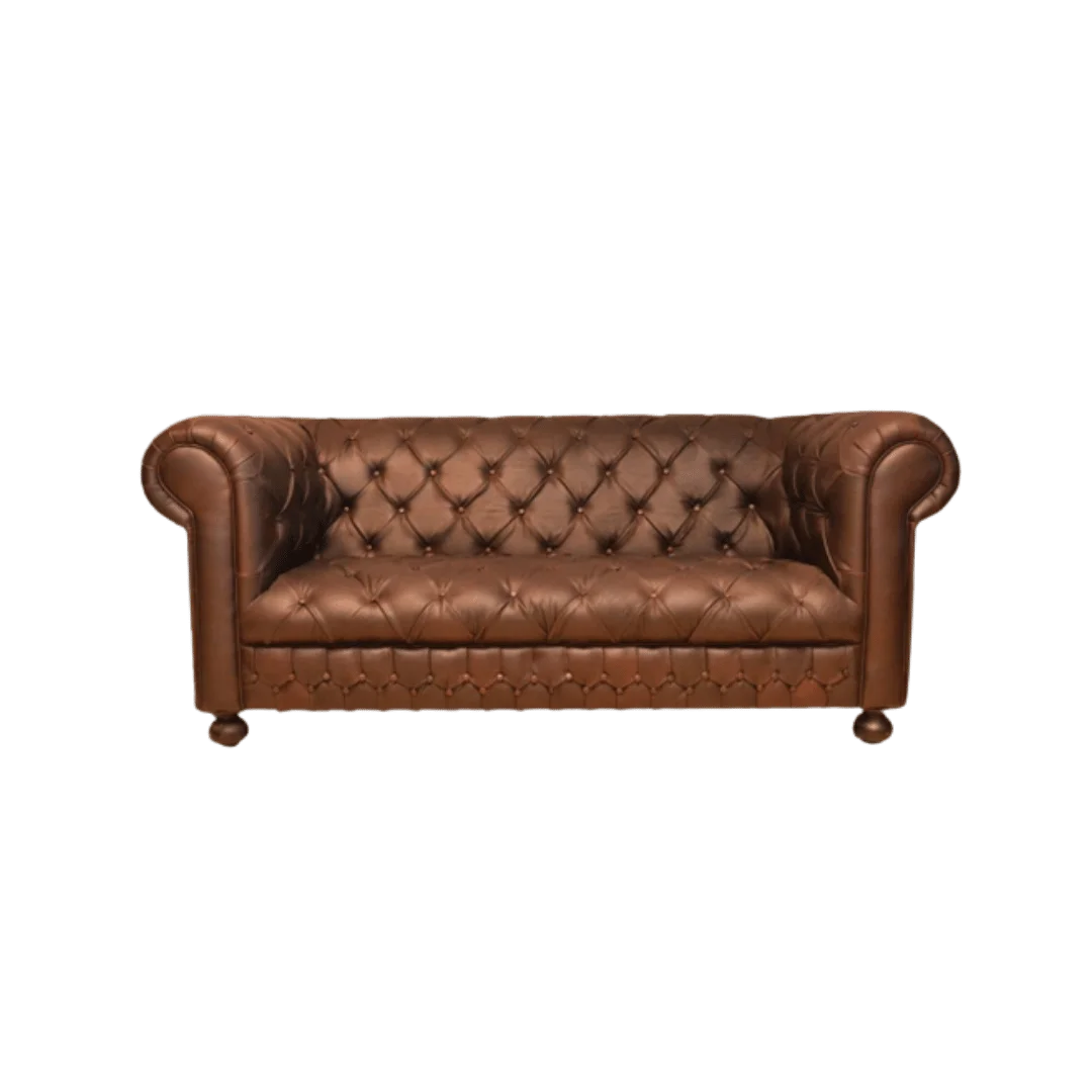 Chesterfield Straight Arm Sofa- JV21